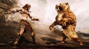 skyrim-fight-with-a-sabre-tooth-tiger